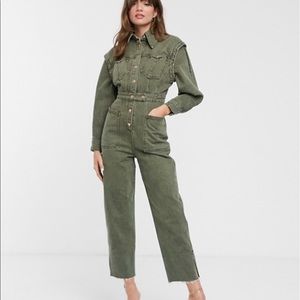 ASOS utility denim jumpsuit